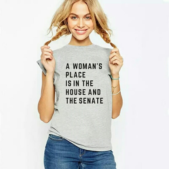 House + Senate Feminist Graphic Text Tee - Picture 8 of 8